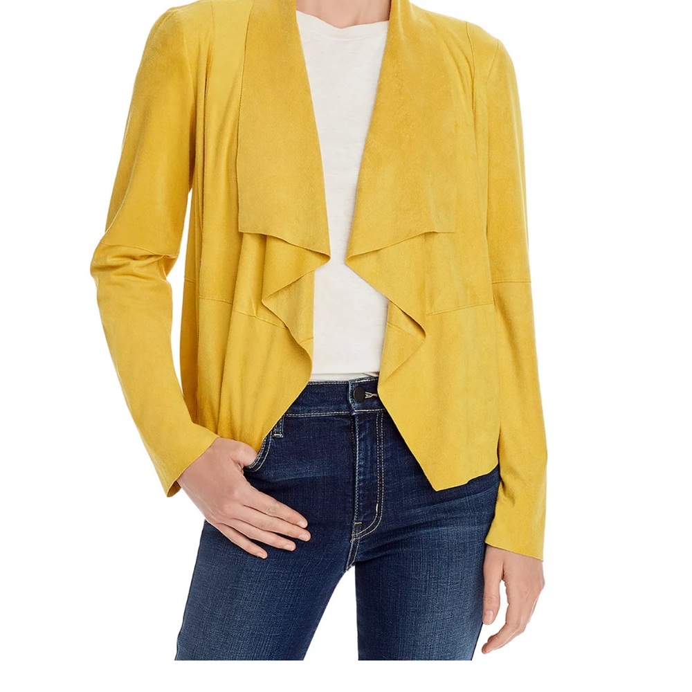 Faux suede mustard colored blazer! Brand new!